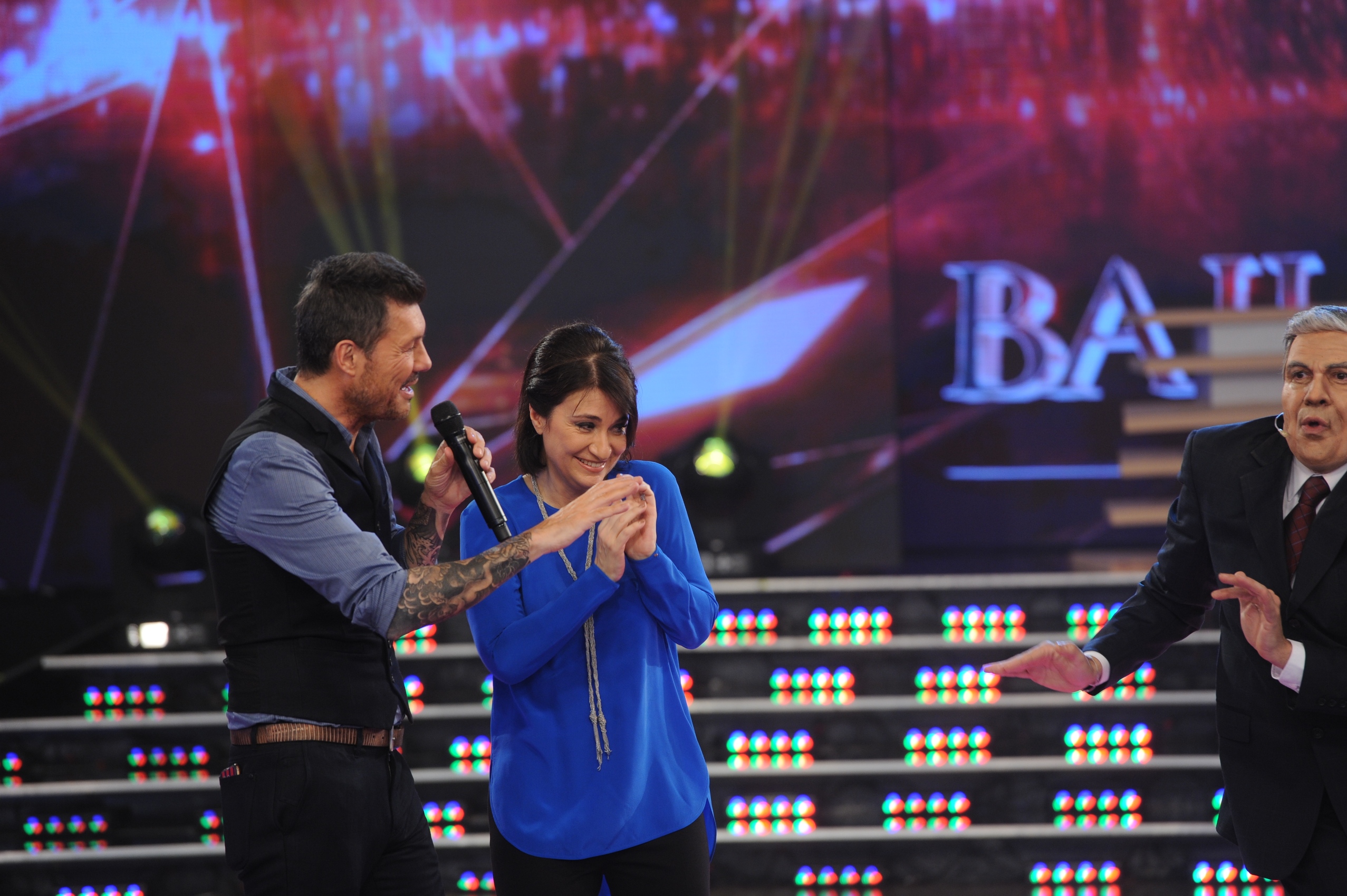 MT, Maria Laura Santillán y Freddy como Santo 3