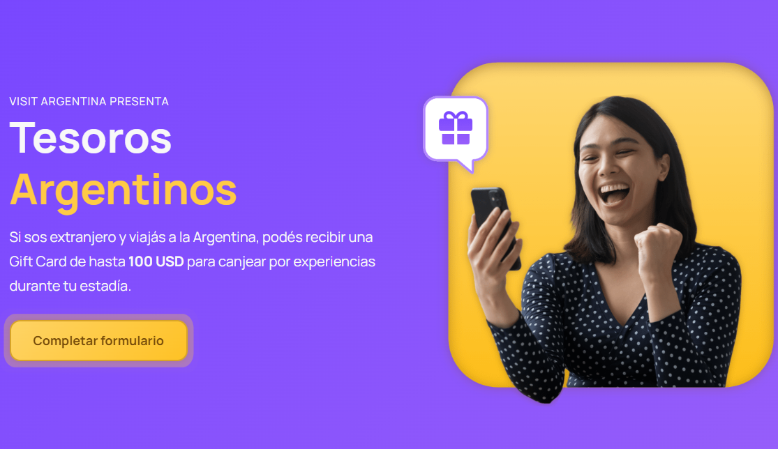 Así funciona "Tesoros Argentinos", la iniciativa del gobierno del país  vecino que regala a los turistas hasta US$100 en "experiencias" -  Teledoce.com