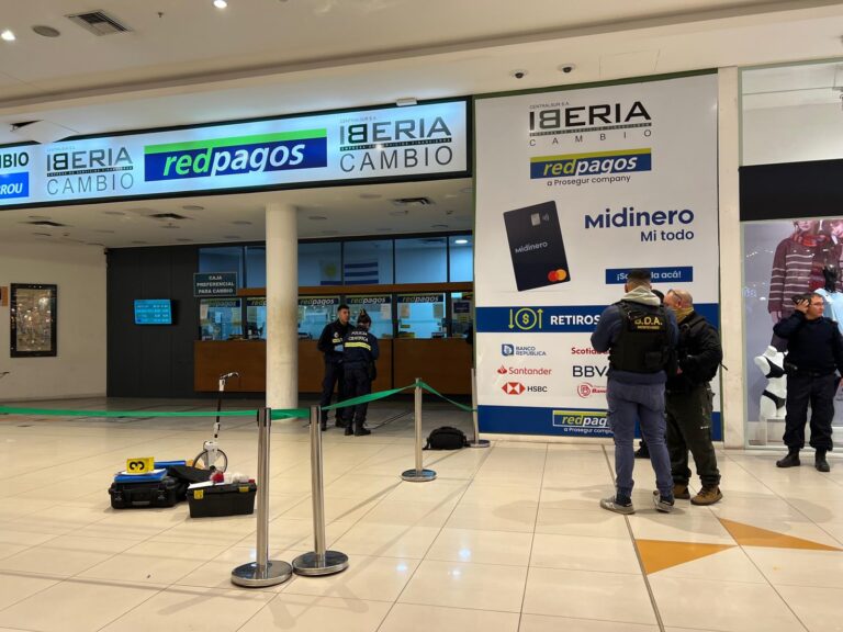 Cuatro delincuentes armados asaltaron un local de pagos dentro del