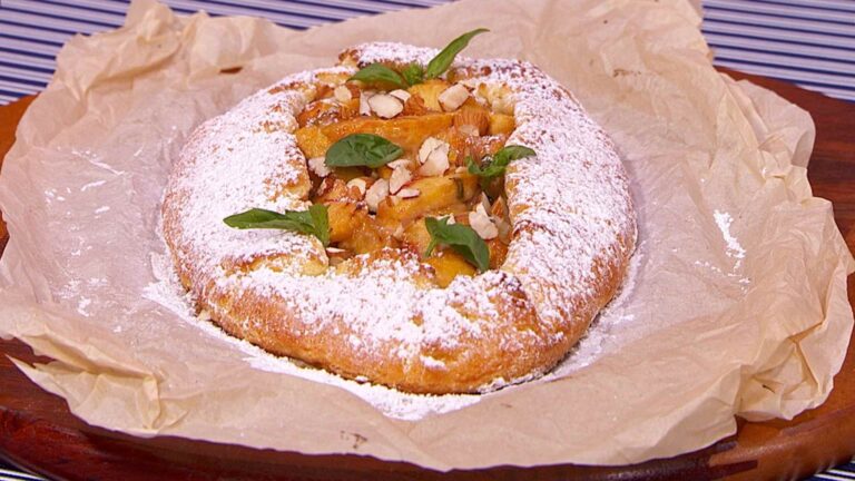 Gallete de duraznos y mango