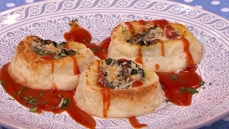 Espirales de papa y espinaca