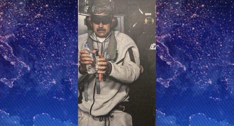 Trump publicó la primera foto de Maduro después de su detención en Venezuela