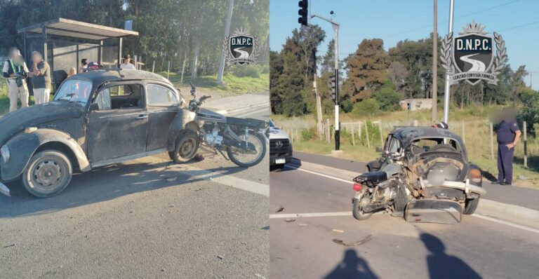 Murió un adolescente de 16 años tras chocar con la moto en la que iba contra un auto que estaba detenido en un semáforo de ruta 6