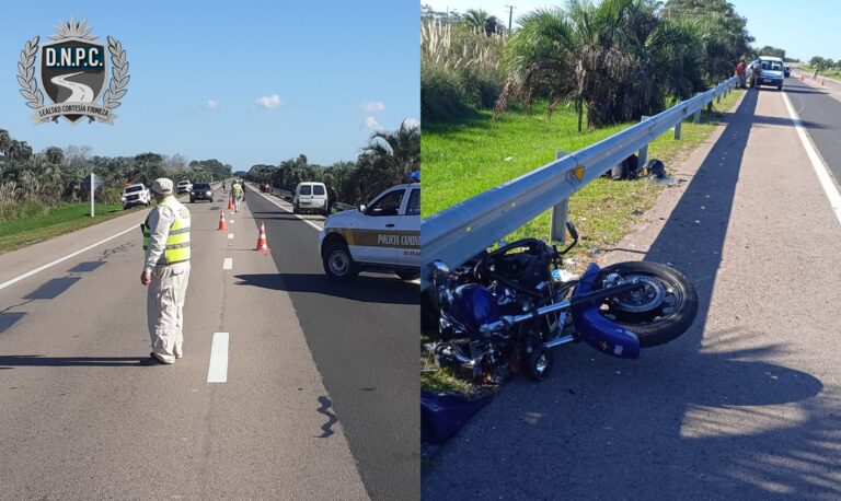 Murió un motociclista al chocar con una camioneta que se había detenido por una emergencia médica